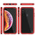 iPhone XS Case, Punkcase Magnetic Shield Protective TPU Cover W/ Tempered Glass Screen Protector [Red]