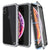 iPhone XS Max Case, Punkcase Magnetic Shield Protective TPU Cover W/ Tempered Glass Screen Protector [Silver]