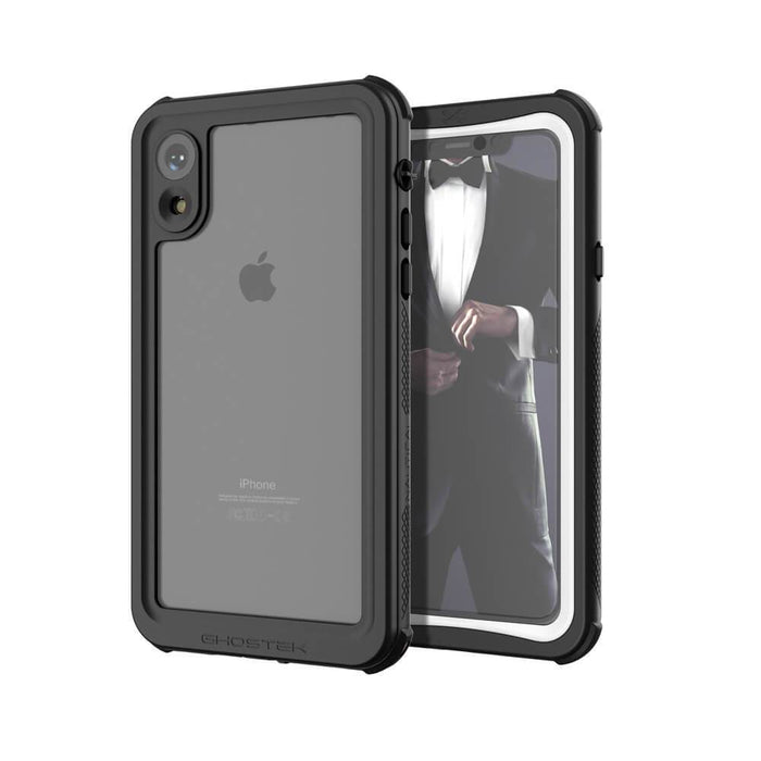 iPhone Xr  Case ,Ghostek Nautical Series  for iPhone Xr Rugged Heavy Duty Case | WHITE (Color in image: Black)