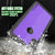 iPhone XR Waterproof IP68 Case, Punkcase [Purple] [StudStar Series] [Slim Fit] [Dirtproof] (Color in image: teal)