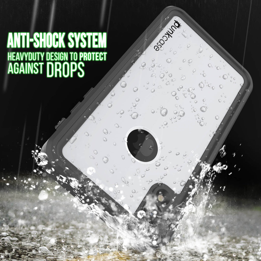 iPhone XR Waterproof IP68 Case, Punkcase [White] [StudStar Series] [Slim Fit] [Dirtproof] (Color in image: light green)