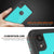iPhone XR Waterproof IP68 Case, Punkcase [Teal] [StudStar Series] [Slim Fit] (Color in image: black)