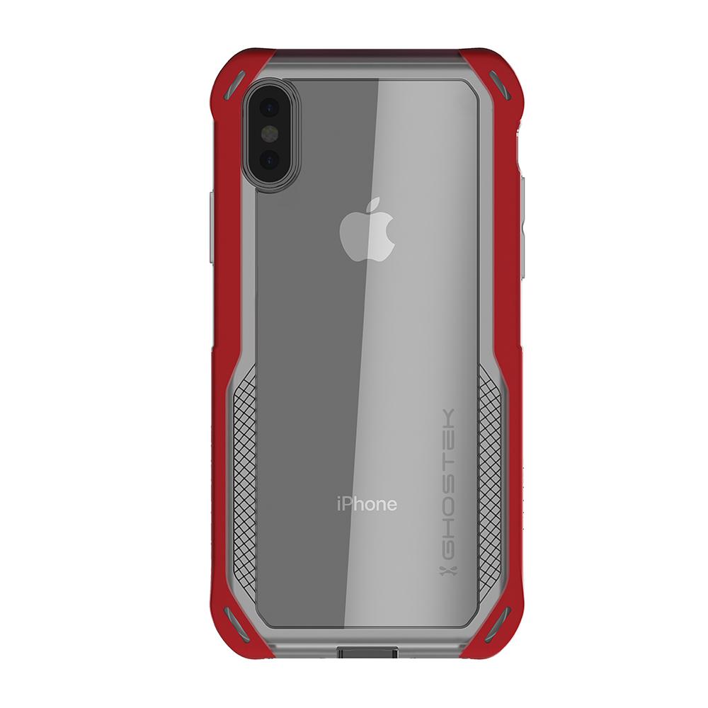 iPhone Xs Case, Ghostek Cloak 4 Series  for iPhone Xs / iPhone Pro Case | RED-CLEAR (Color in image: Pink)