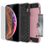 iPhone XS Case, PUNKcase [SLOT Series] Slim Fit Dual-Layer Armor Cover [Rose-Gold]