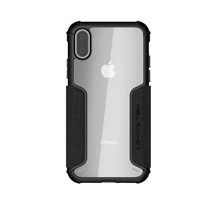 iPhone Xs Case, Ghostek Exec 3 Series for iPhone Xs / iPhone Pro Protective Wallet Case [BLACK] (Color in image: Gray)
