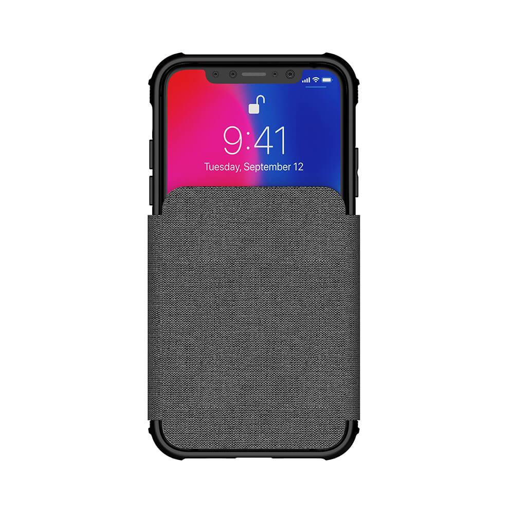 iPhone Xs Case, Ghostek Exec 3 Series for iPhone Xs / iPhone Pro Protective Wallet Case [Gray] 