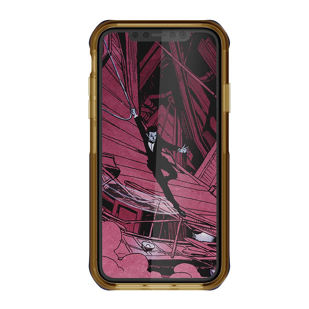 iPhone Xr Case, Ghostek Cloak 4 Series  for iPhone Xr / iPhone Pro Case | BLUE-GOLD 