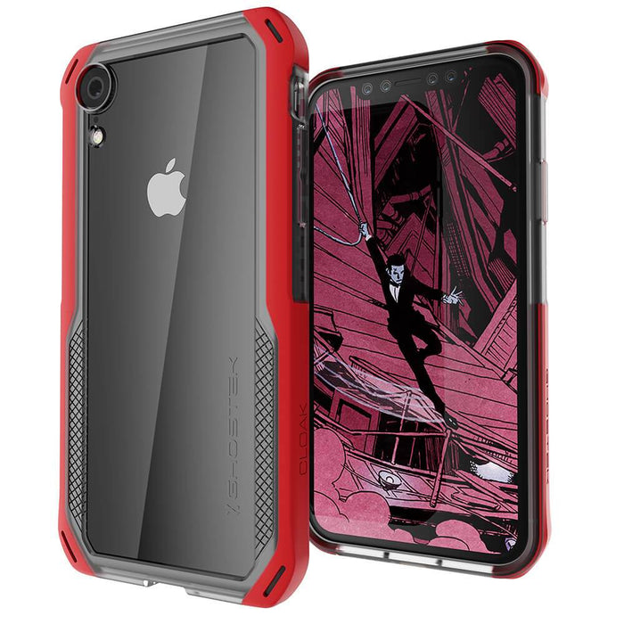 iPhone Xr Case, Ghostek Cloak 4 Series  for iPhone Xr / iPhone Pro Case | RED-CLEAR (Color in image: Blue-Gold)