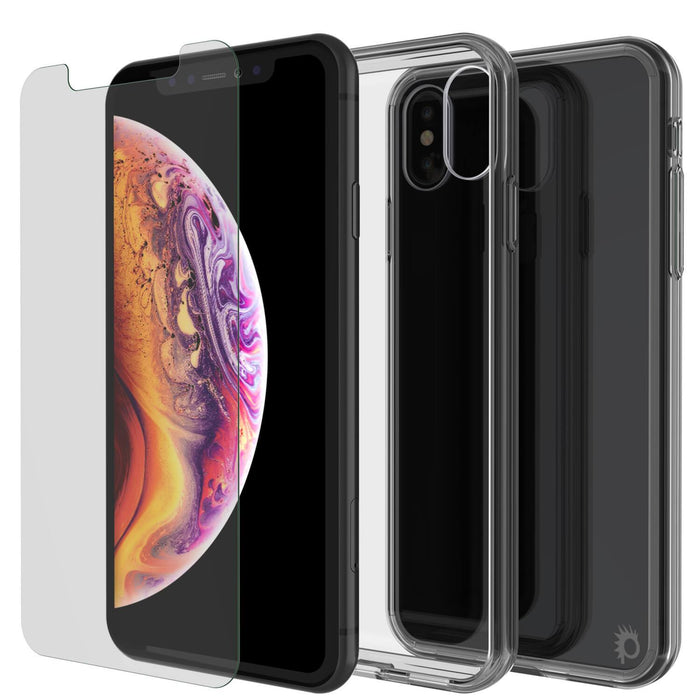 iPhone XS Max Case, PUNKcase [Lucid 2.0 Series] [Slim Fit] Armor Cover [Crystal-Black]