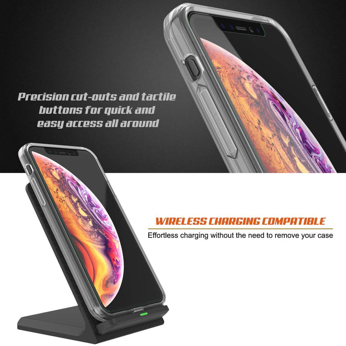 iPhone XS Case, PUNKcase [Lucid 2.0 Series] [Slim Fit] Armor Cover [Clear]