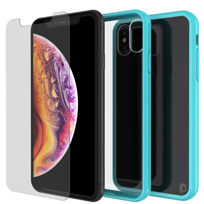 iPhone XS Case, PUNKcase [Lucid 2.0 Series] [Slim Fit] Armor Cover [Teal]