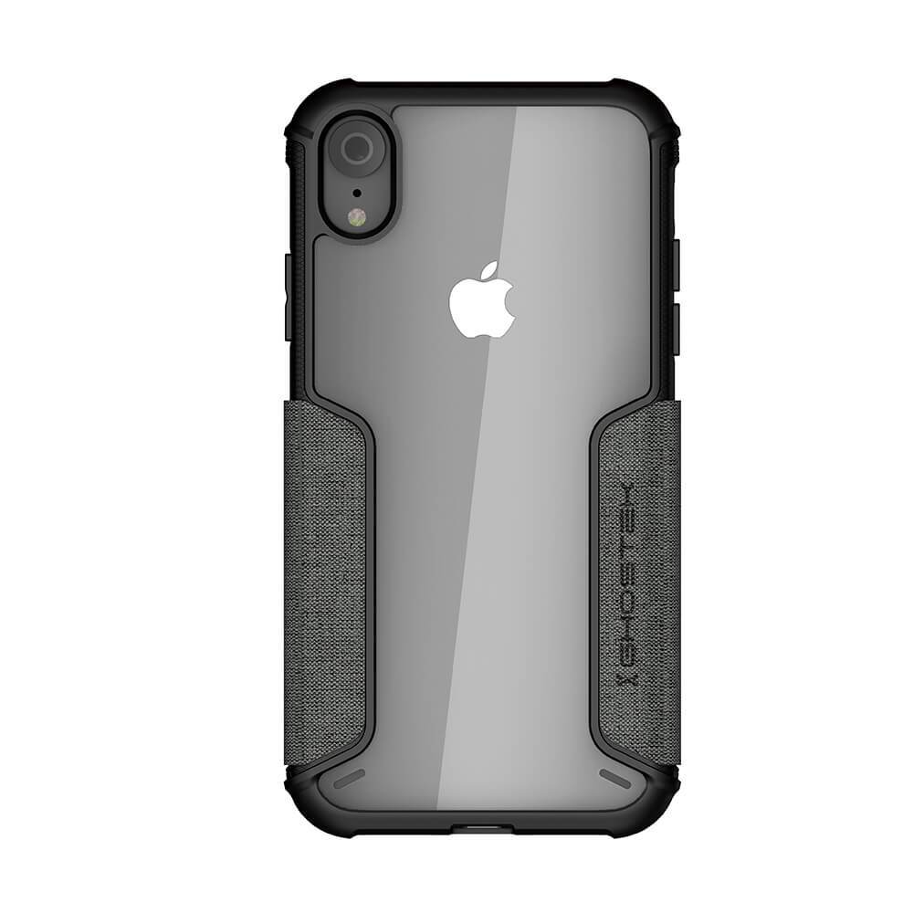 iPhone Xr Case, Ghostek Exec 3 Series for iPhone Xr / iPhone Pro Protective Wallet Case [GRAY] 