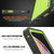 iPhone XS Max Waterproof IP68 Case, Punkcase [Light green] [StudStar Series] [Slim Fit] [Dirtproof] (Color in image: white)