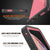 iPhone XS Max Waterproof IP68 Case, Punkcase [Pink] [StudStar Series] [Slim Fit] [Dirtproof] (Color in image: white)