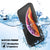 iPhone XS Max Waterproof IP68 Case, Punkcase [Black] [StudStar Series] [Slim Fit] [Dirtproof] (Color in image: white)