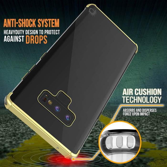 Galaxy Note 9 Blaze Series Shockproof Slim Case W/PunkShield Screen Protector [Gold]