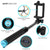 Selfie Stick - Blue, Extendable Monopod with Built-In Bluetooth Remote Shutter