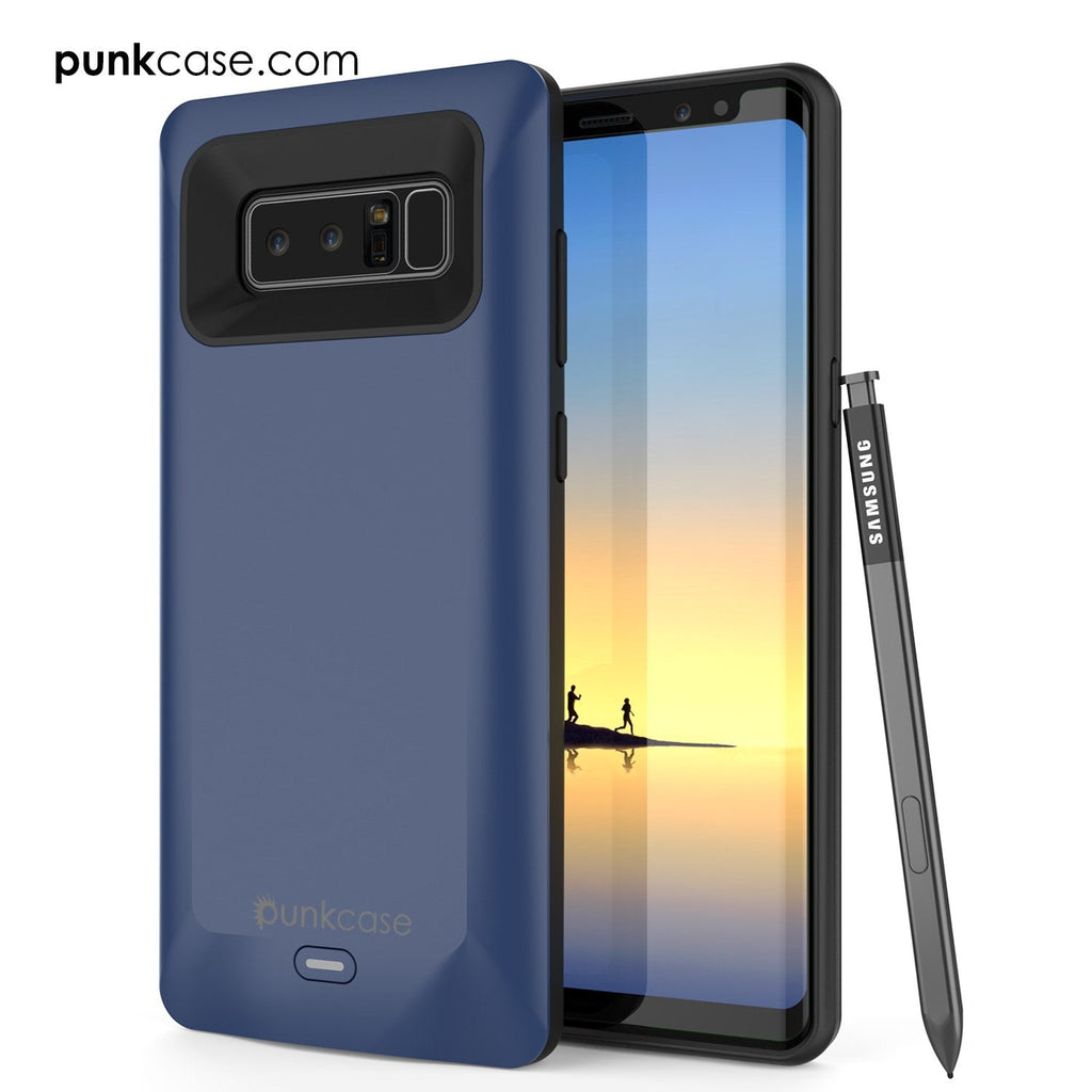 Galaxy Note 8 Battery Case, Punkcase 5000mAH Charger Case W/ Screen Protector | Integrated USB Port | IntelSwitch [Gold] 