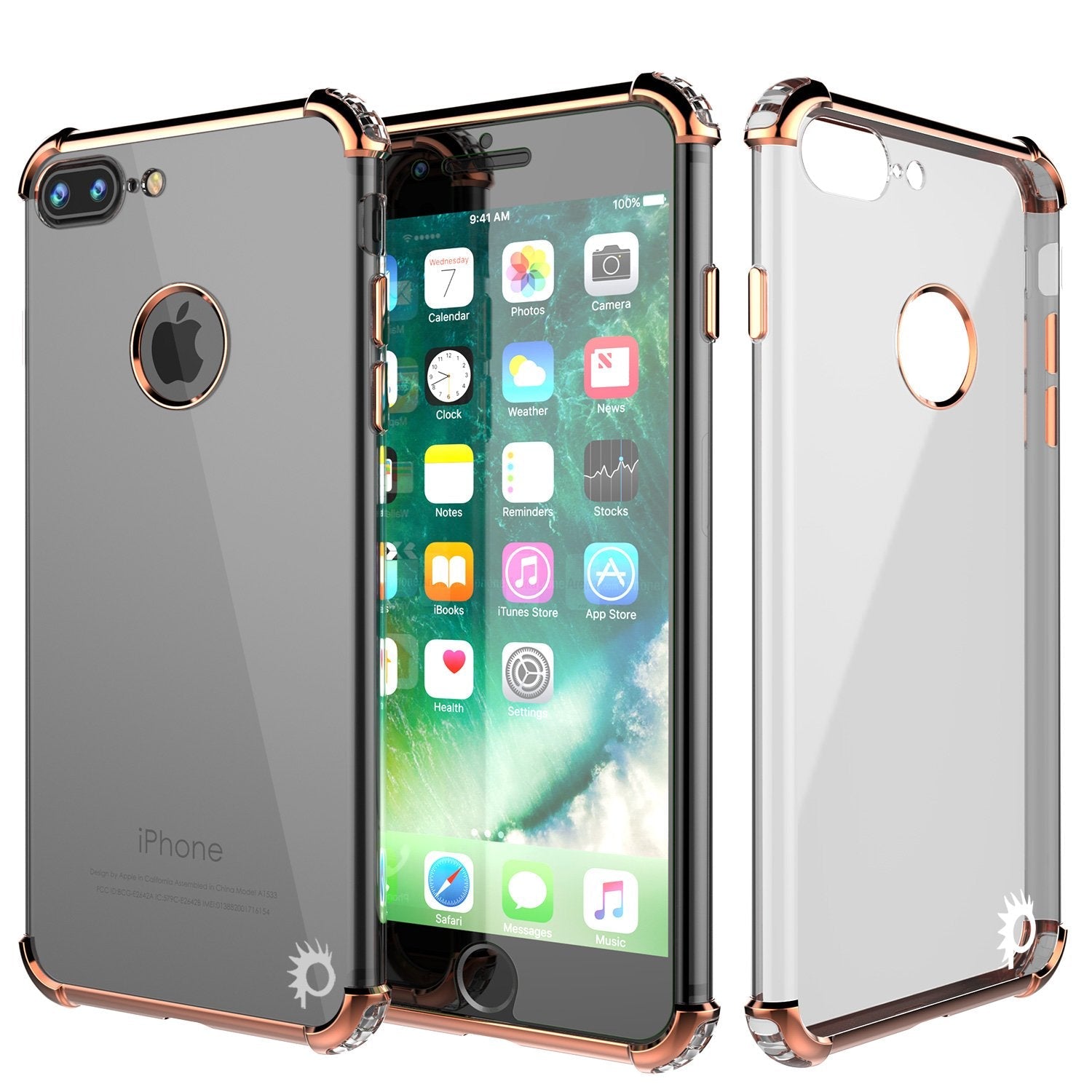 iPhone 7 PLUS Case, Punkcase [BLAZE SERIES] Protective Cover W/ PunkShield Screen Protector [Shockproof] [Slim Fit] for Apple iPhone 7 PLUS [Red] 