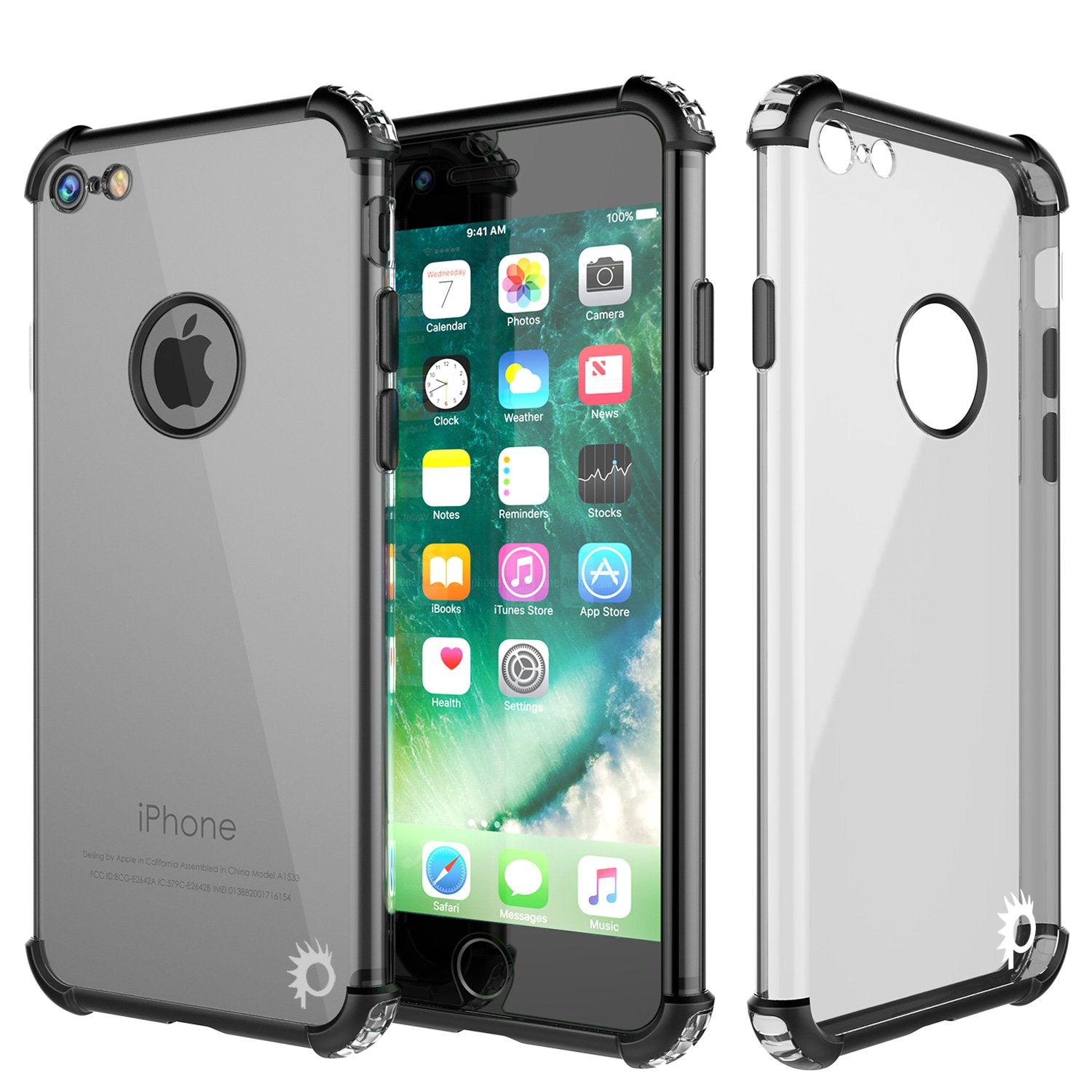 iPhone 8 Case, Punkcase [BLAZE SERIES] Protective Cover W/ PunkShield Screen Protector [Shockproof] [Slim Fit] for Apple iPhone [Silver] 