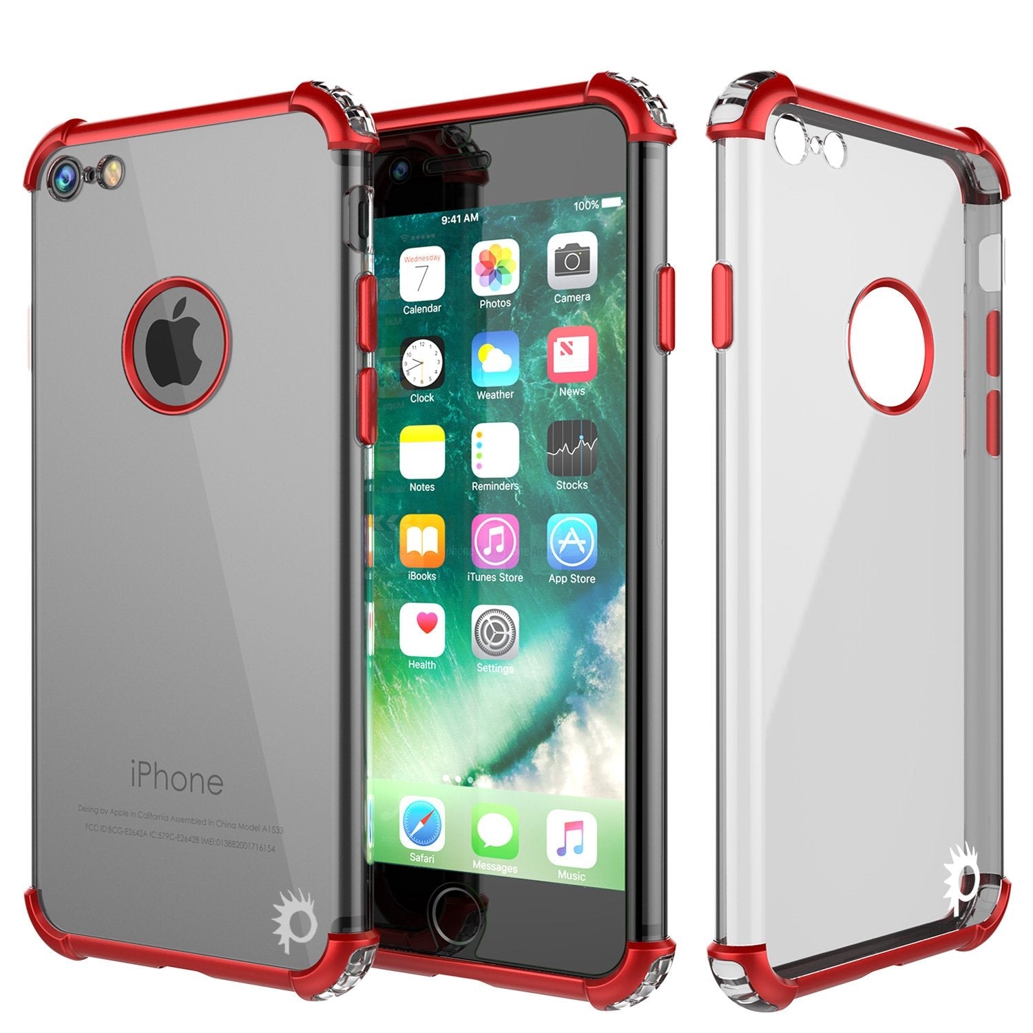 iPhone 8 Case, Punkcase [BLAZE SERIES] Protective Cover W/ PunkShield Screen Protector [Shockproof] [Slim Fit] for Apple iPhone [Silver] 