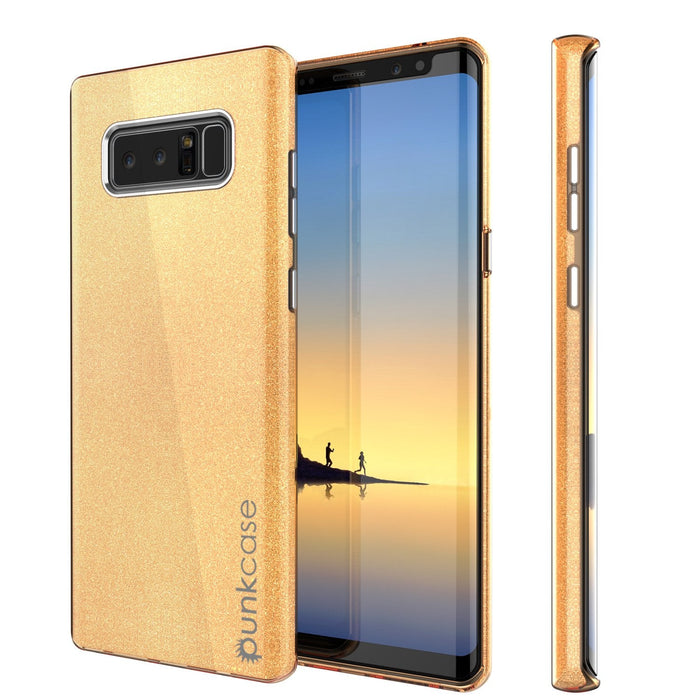 Galaxy Note 8 Case, Punkcase Galactic 2.0 Series Ultra Slim Protective Armor [Gold] (Color in image: gold)