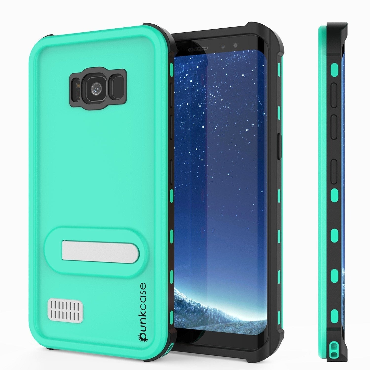 Protector [PURPLE]Galaxy S8 Waterproof Case, Punkcase [KickStud Series] [Slim Fit] [IP68 Certified] [Shockproof] [Snowproof] Armor Cover [Teal]