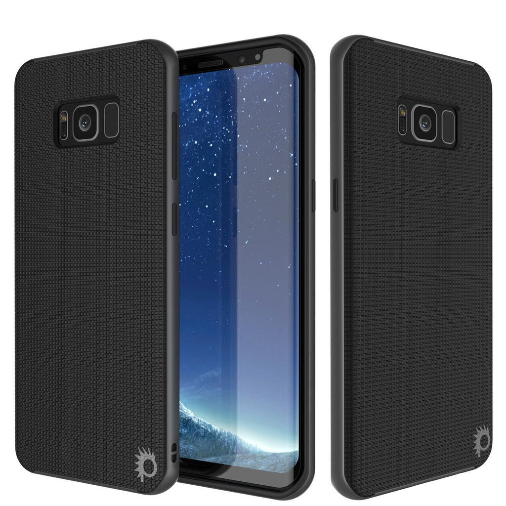 Galaxy S8 PLUS Case, PunkCase [Stealth Series] Hybrid 3-Piece Shockproof Dual Layer Cover [Non-Slip] [Soft TPU + PC Bumper] with PUNKSHIELD Screen Protector for Samsung S8+ [Grey] (Color in image: Grey)