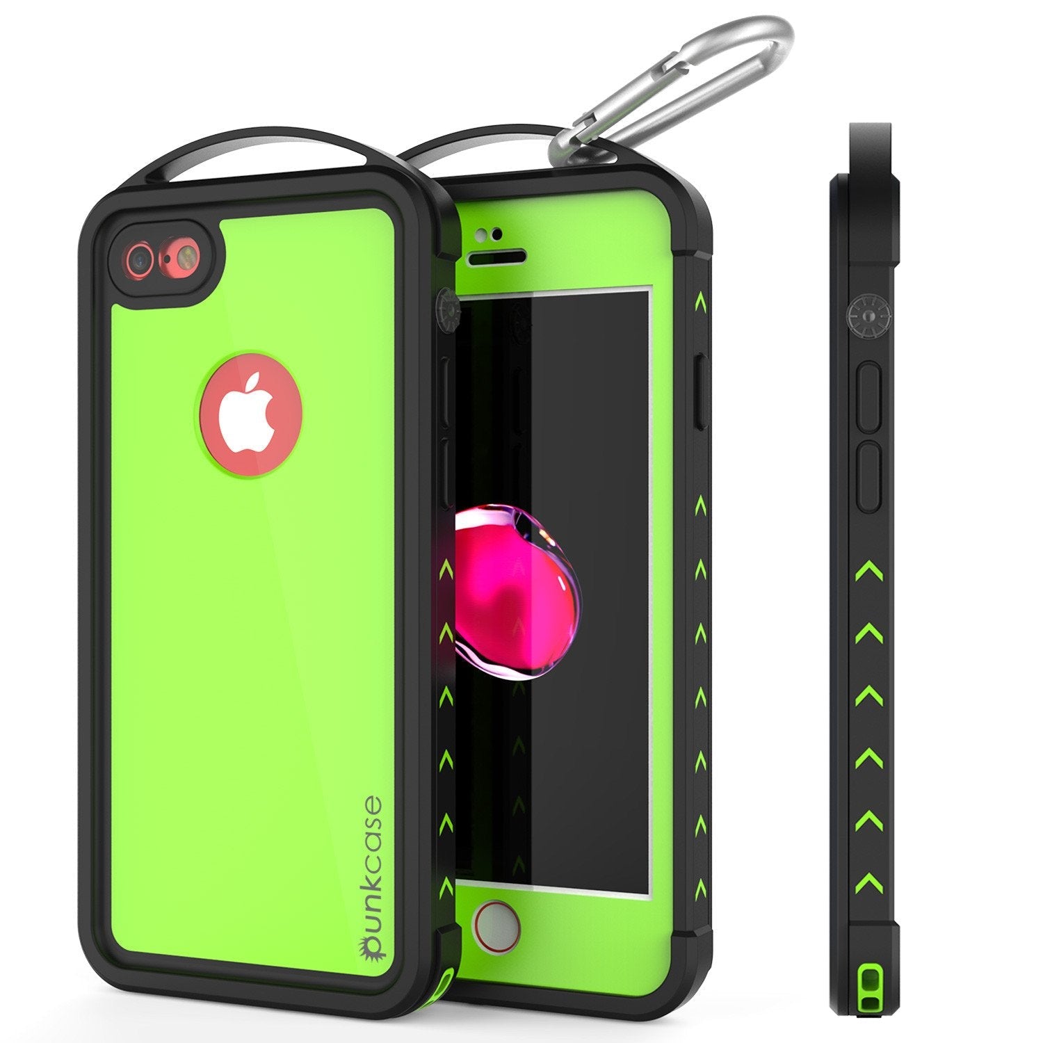 iPhone 7 Waterproof Case, Punkcase ALPINE Series, Light Green | Heavy Duty Armor Cover