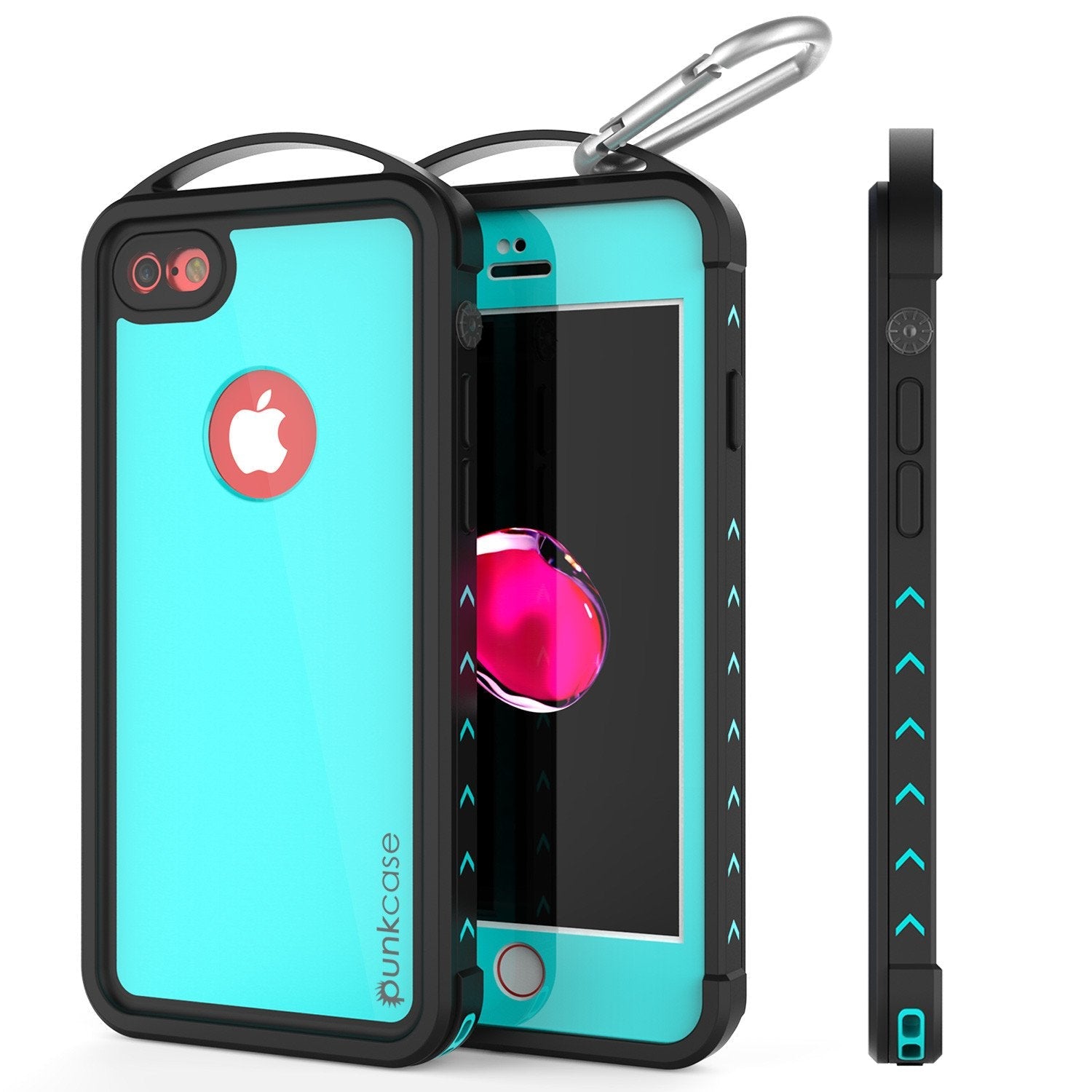 iPhone 7 Waterproof Case, Punkcase ALPINE Series, Teal | Heavy Duty Armor Cover