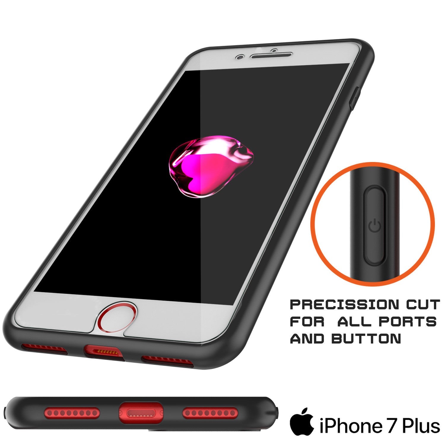 PRECISSION CUT FOR ALL PORTS AND BUTTON SSD hone 7p (Color in image: red)