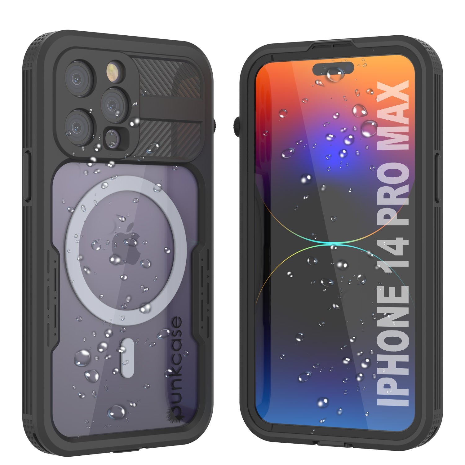 iPhone 14 Pro Max Waterproof Case [Alpine 2.0 Series] [Slim Fit] [IP68 Certified] [Shockproof] [Black]