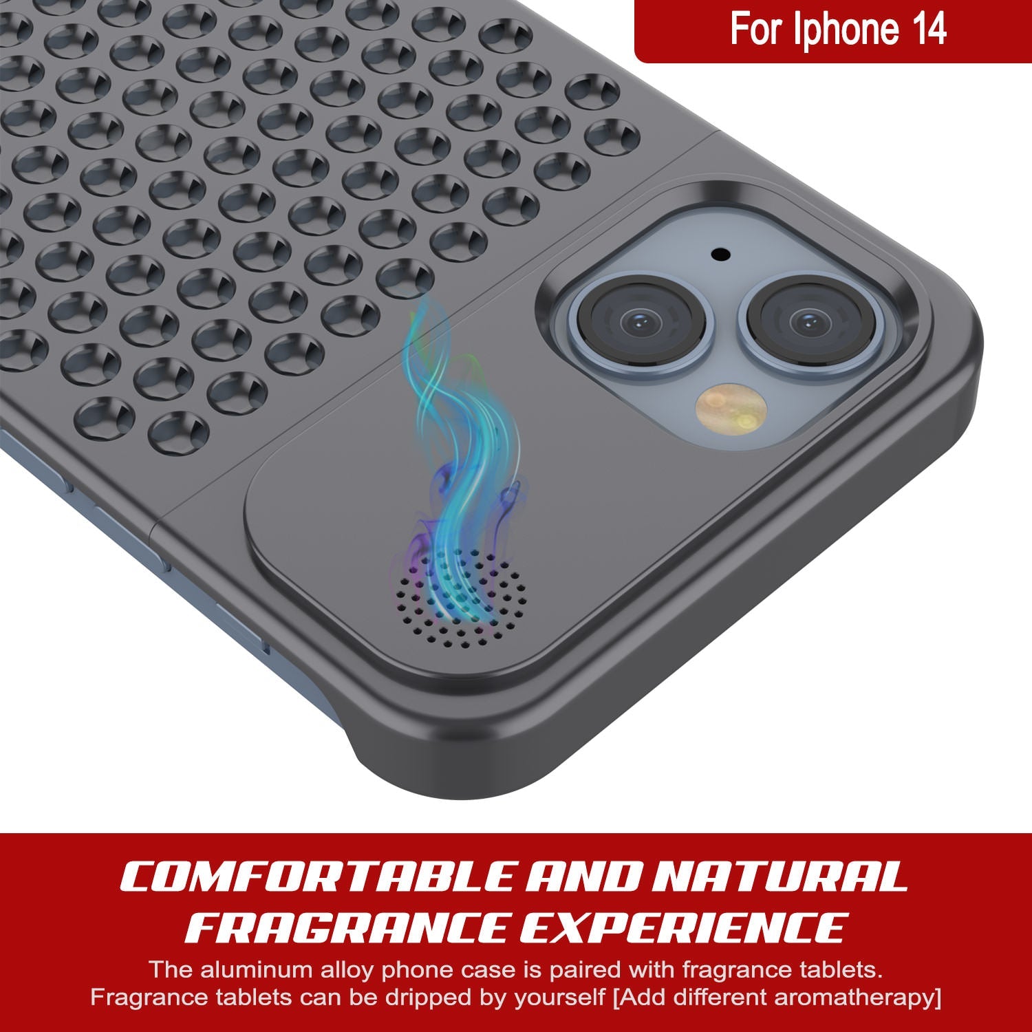 PunkCase for iPhone 14 Aluminum Alloy Case [Fortifier Extreme Series] Ultra Durable Cover [Grey]