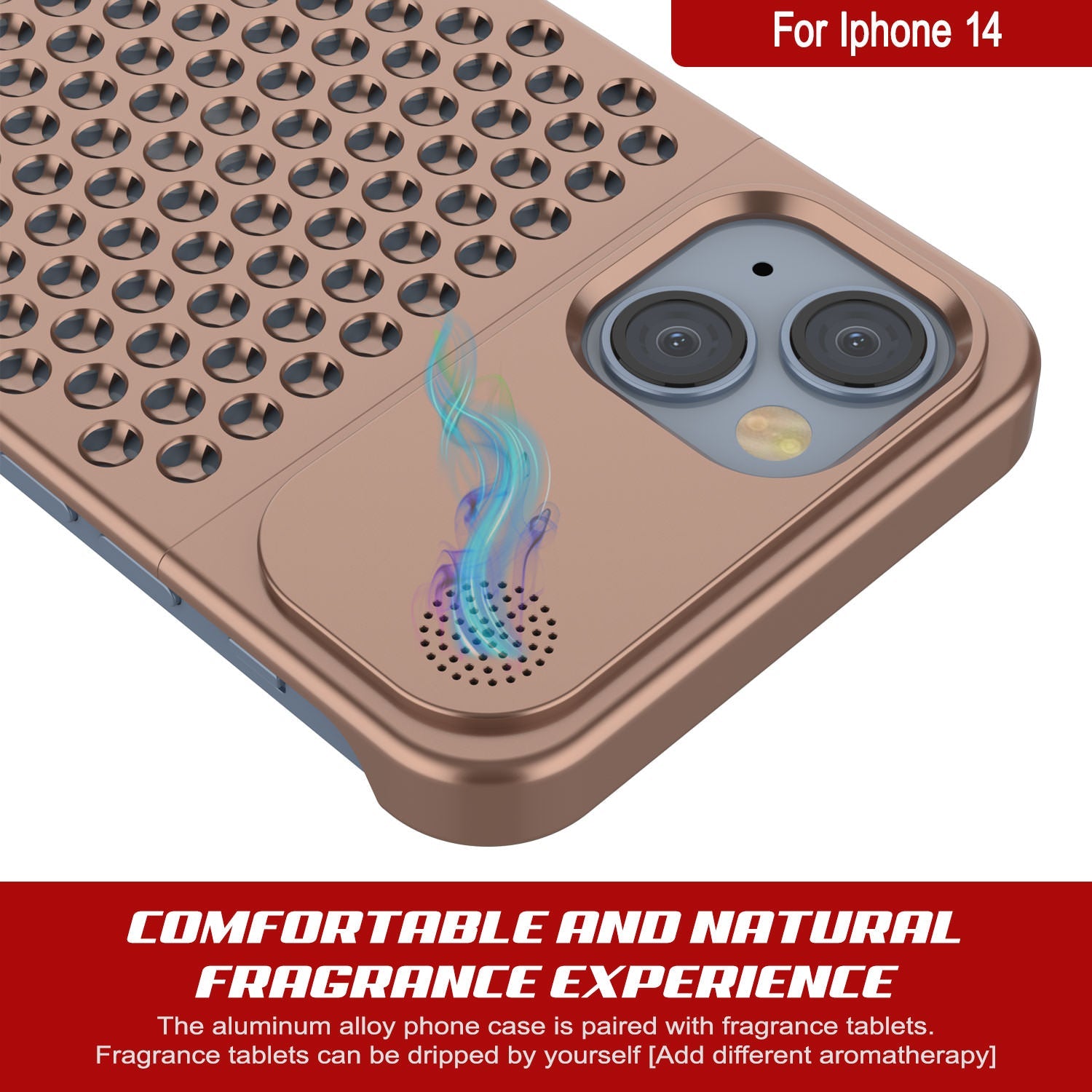PunkCase for iPhone 14 Aluminum Alloy Case [Fortifier Extreme Series] Ultra Durable Cover [Bronze]