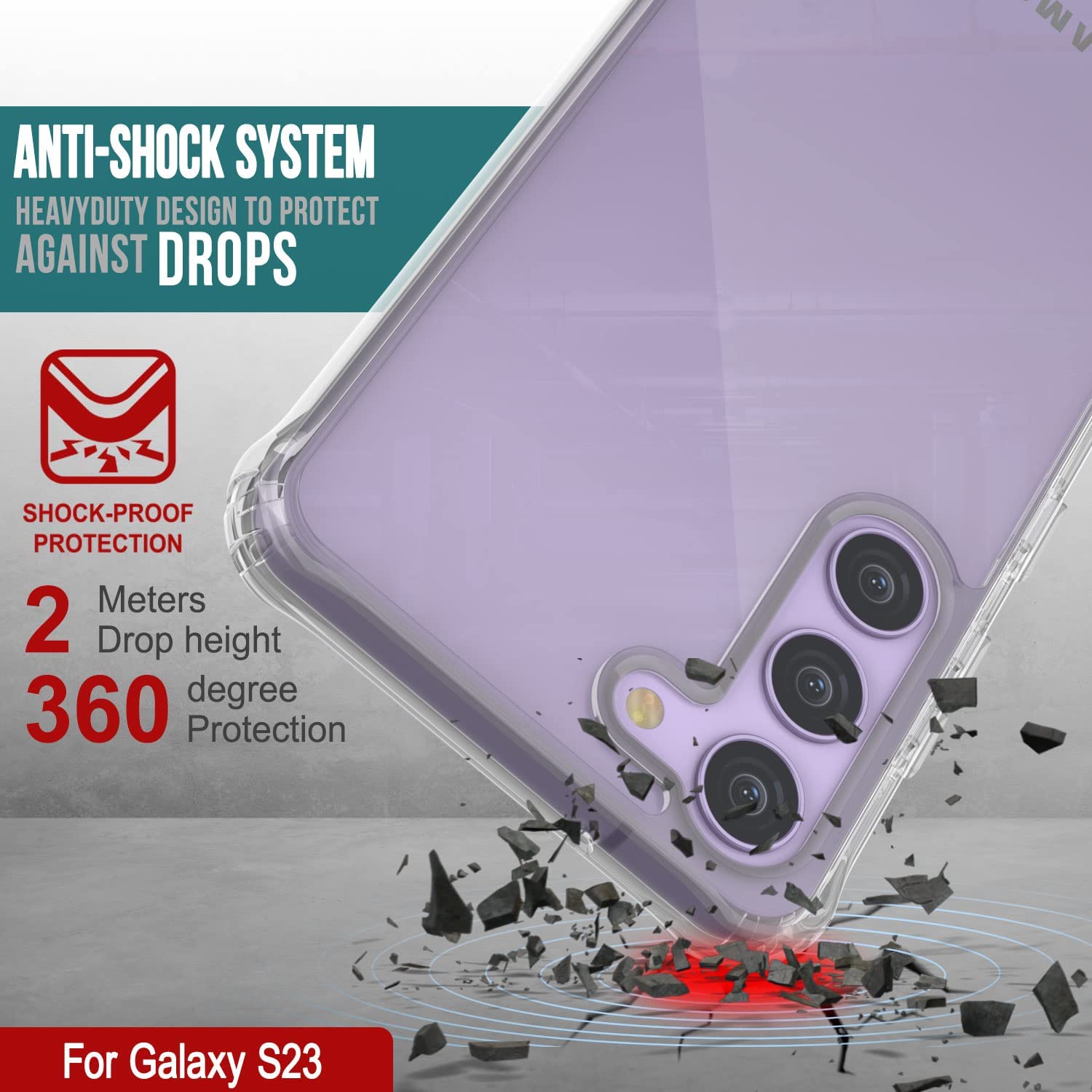 Galaxy S24 Case [Clear Acrylic Series] [Non-Slip] For Galaxy S24 [Yellow]