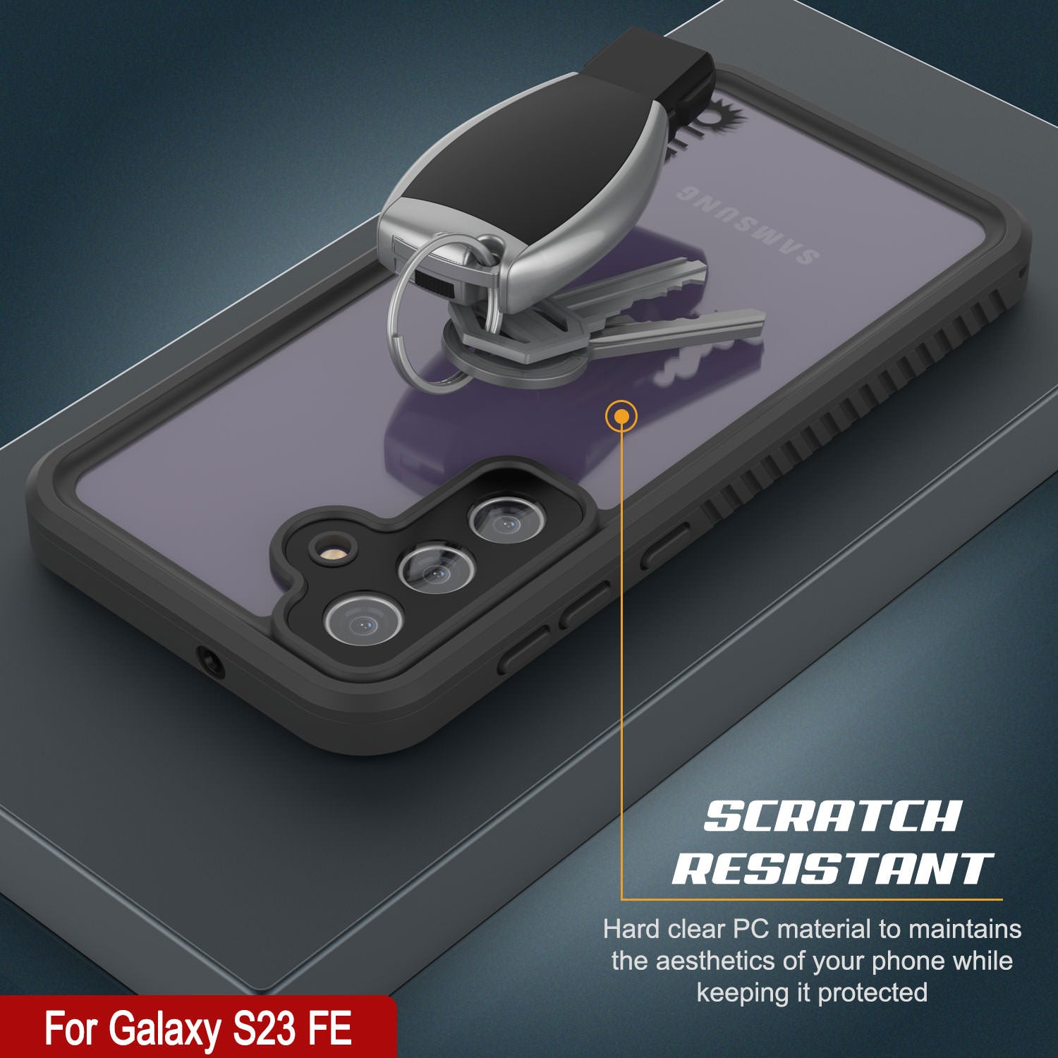 Galaxy S23 FE Water/ Shockproof [Extreme Series] Slim Screen Protector Case [Purple]