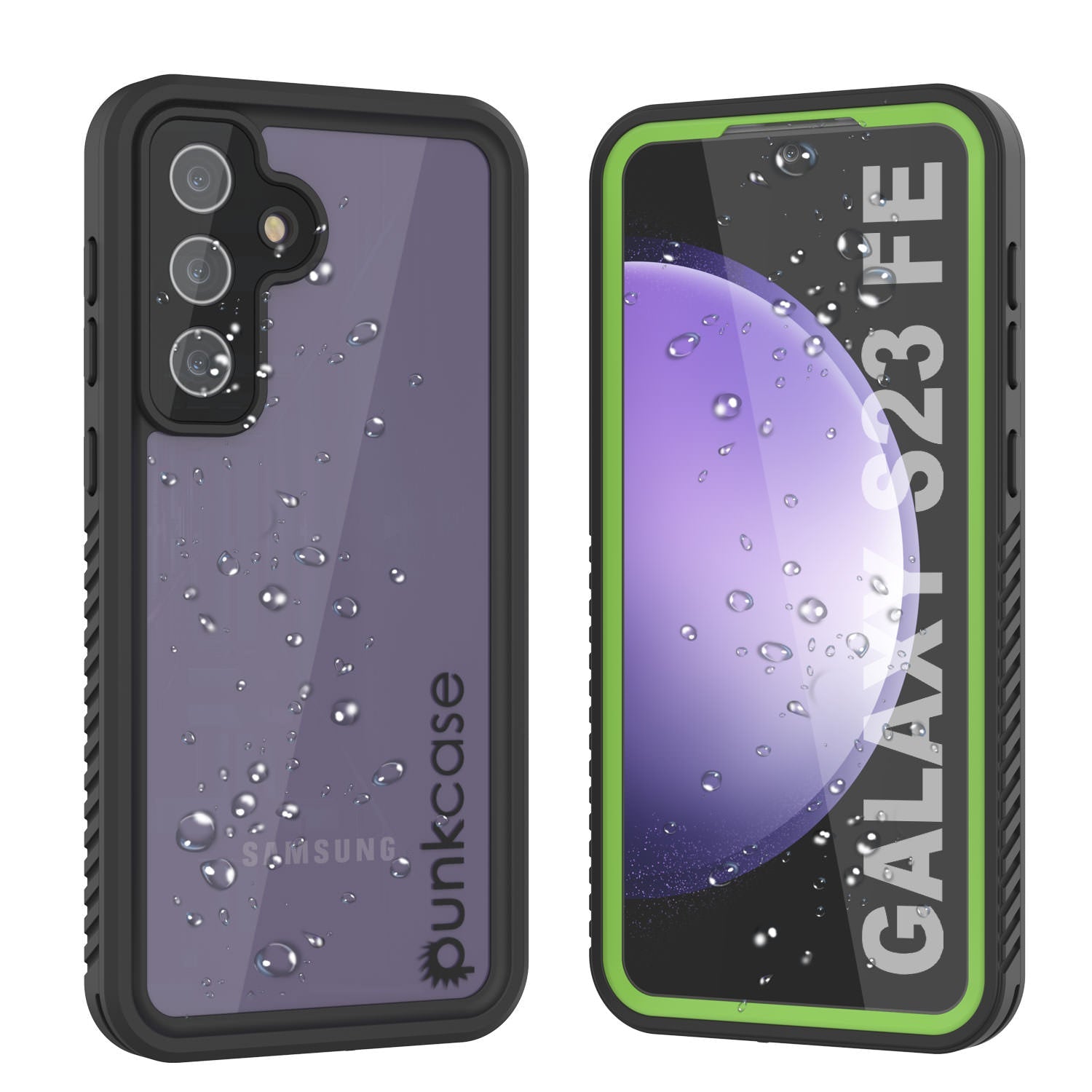 Galaxy S23 FE Water/ Shockproof [Extreme Series] Screen Protector Case [Light Green]