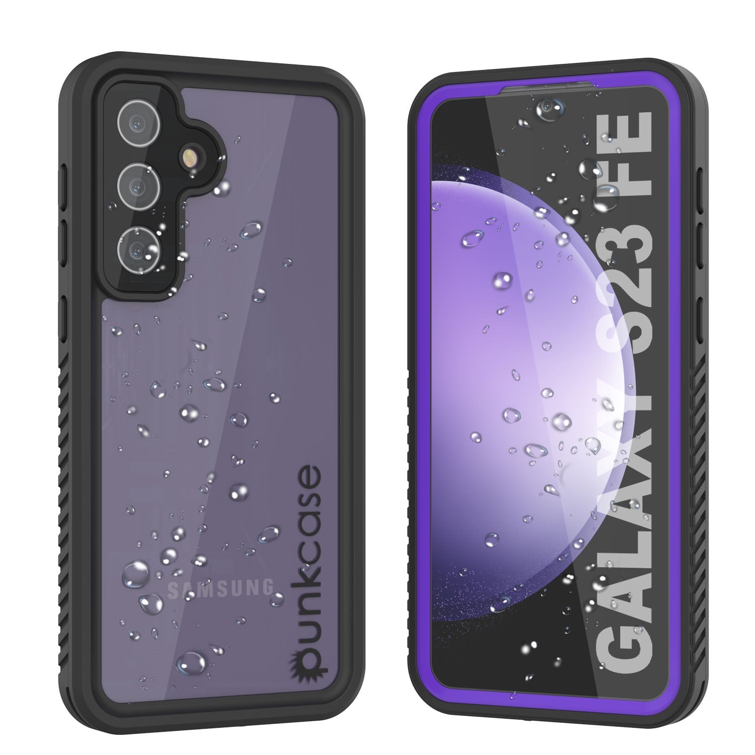 Galaxy S23 FE Water/ Shockproof [Extreme Series] Slim Screen Protector Case [Purple]