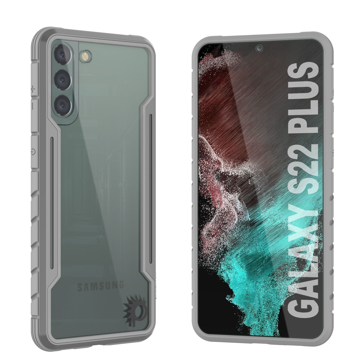 Punkcase S22+ Plus ravenger Case Protective Military Grade Multilayer Cover [Grey]