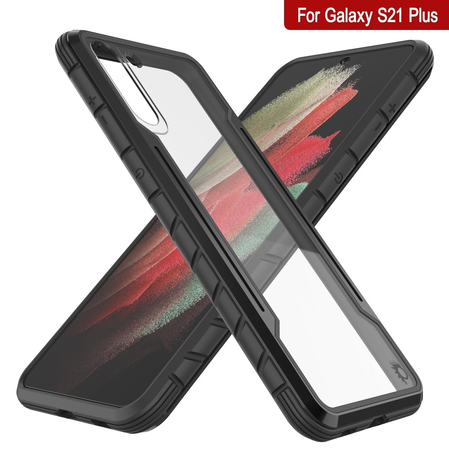 Punkcase S21+ Plus ravenger Case Protective Military Grade Multilayer Cover [Black]