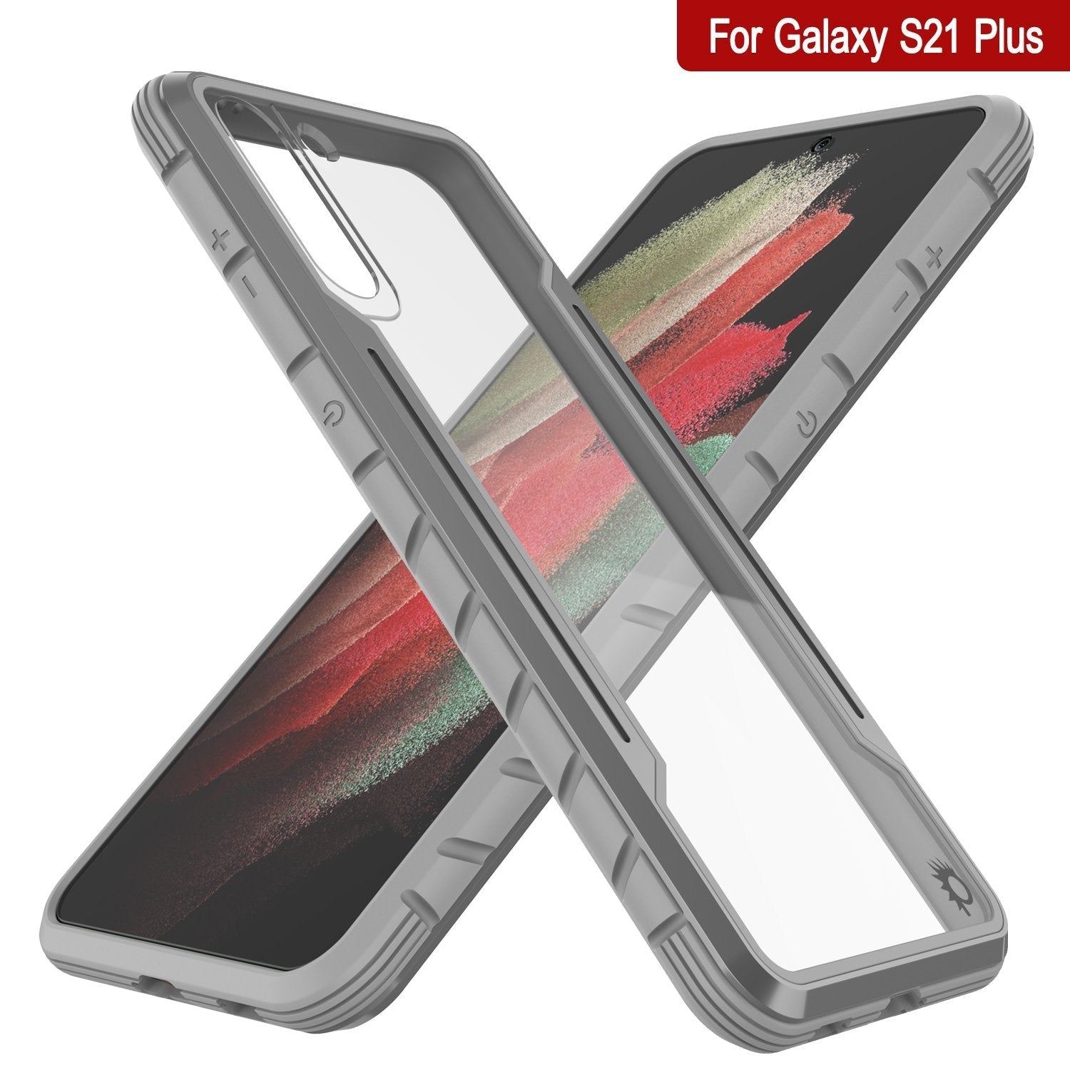 Punkcase S21+ Plus ravenger Case Protective Military Grade Multilayer Cover [Grey]