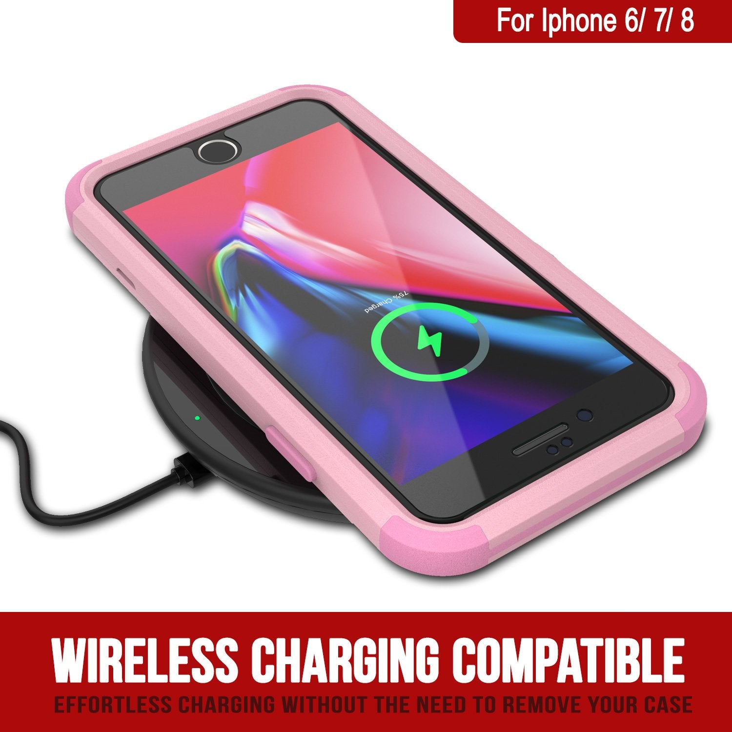 Punkcase for iPhone 6 Belt Clip Multilayer Holster Case [Patron Series] [Pink]