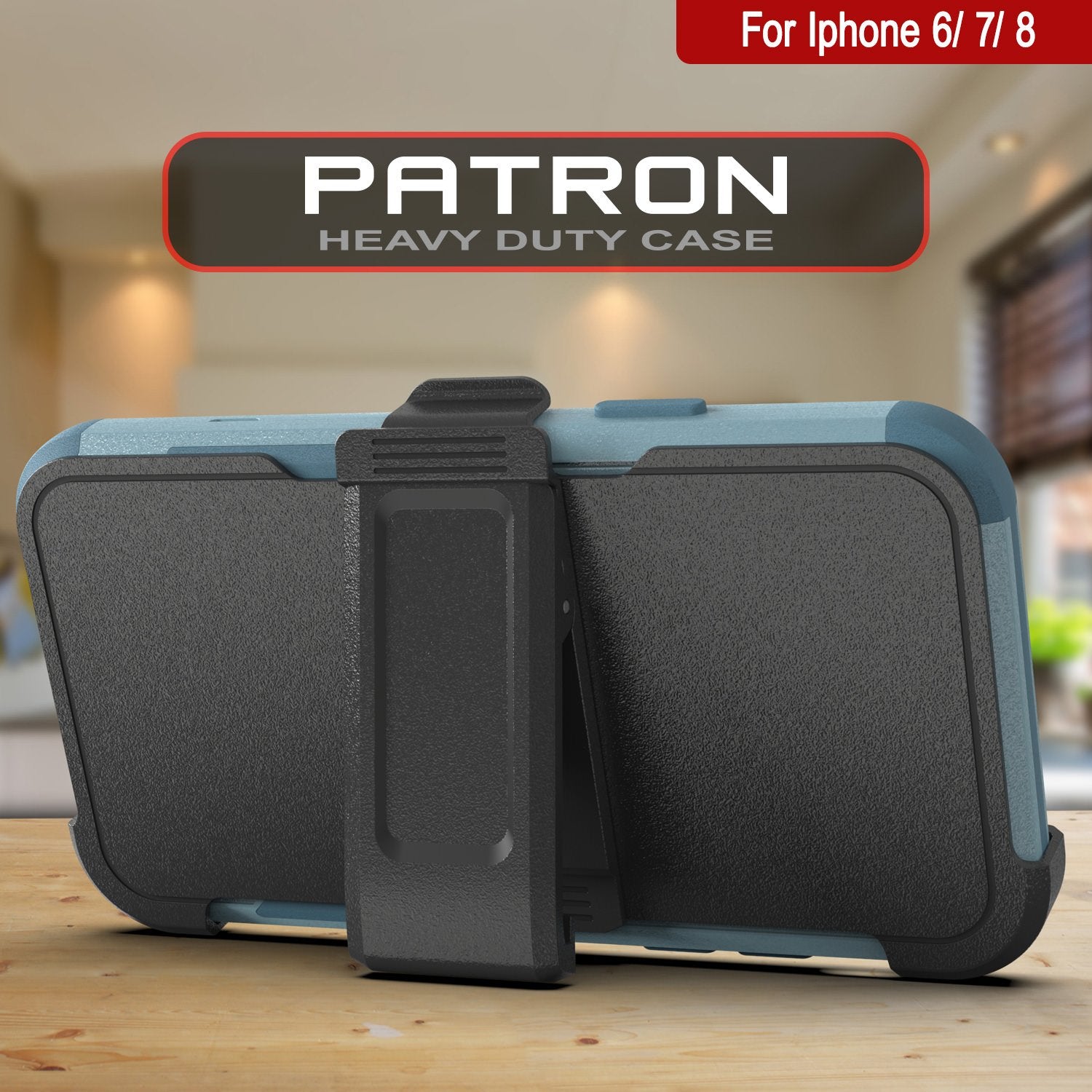 Punkcase for iPhone 7 Belt Clip Multilayer Holster Case [Patron Series] [Mint]