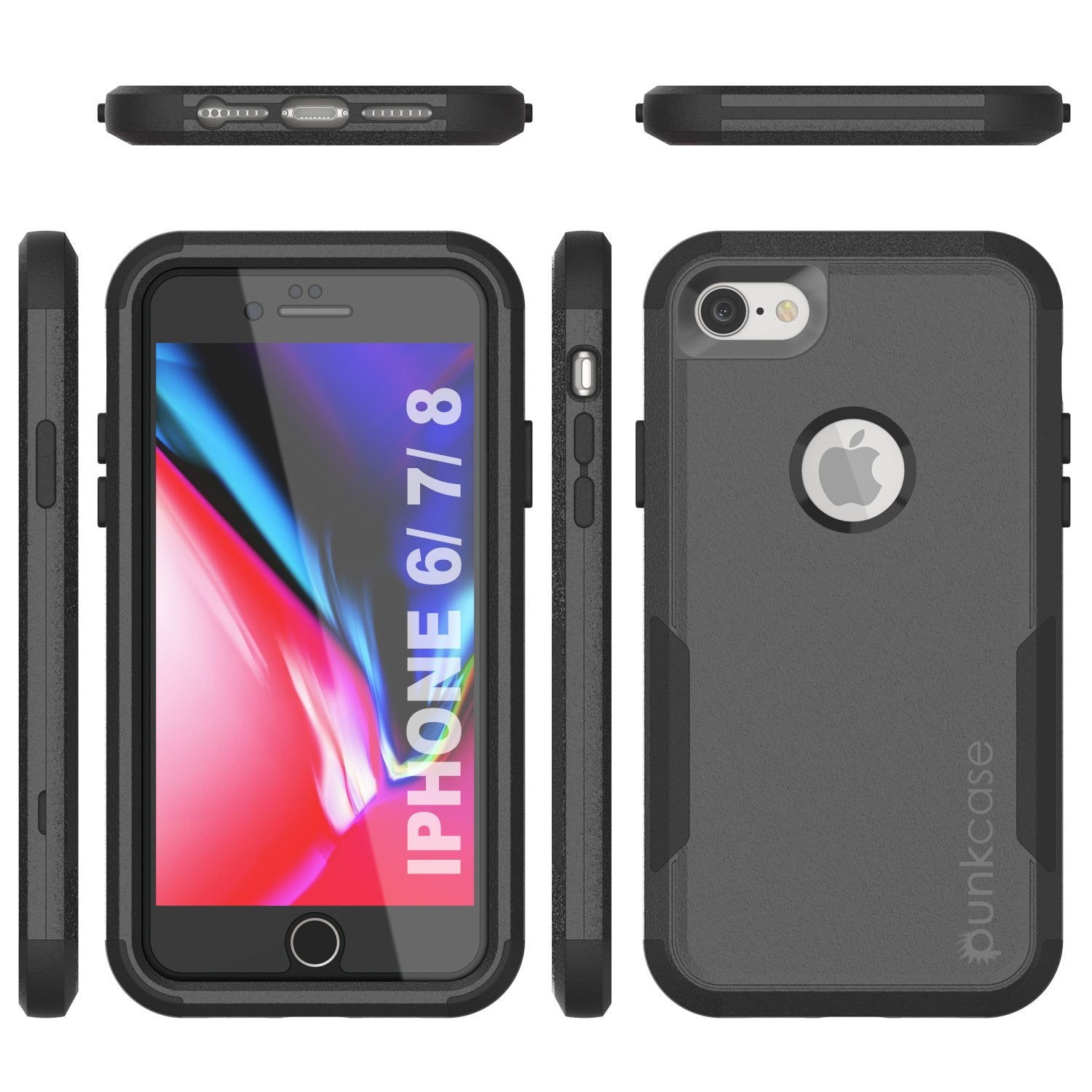 Punkcase for iPhone 6 Belt Clip Multilayer Holster Case [Patron Series] [Black]