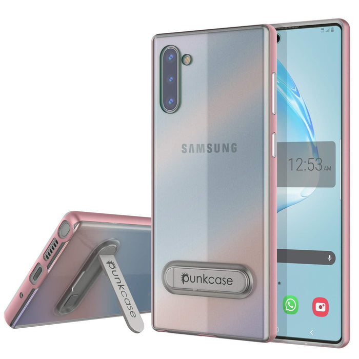 Galaxy Note 10 Lucid 3.0 PunkCase Armor Cover w/Integrated Kickstand and Screen Protector [Rose Gold] (Color in image: Rose Gold)