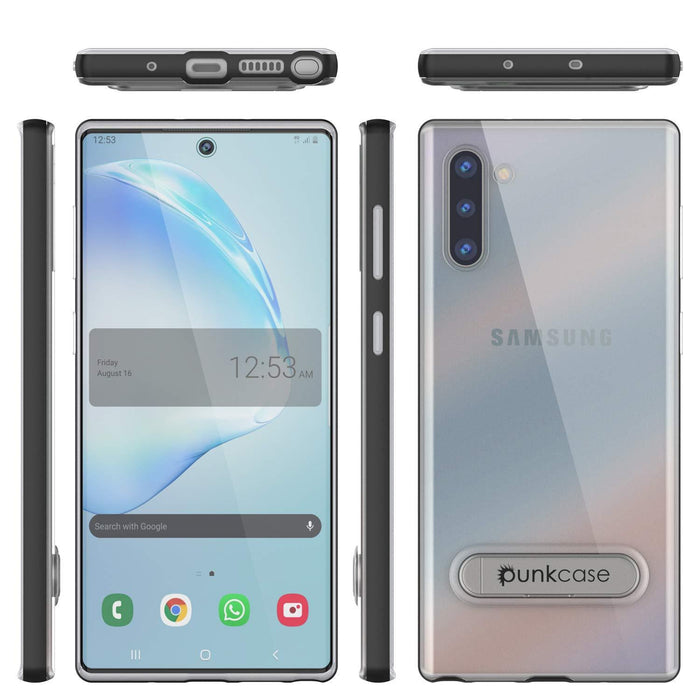 Galaxy Note 10 Lucid 3.0 PunkCase Armor Cover w/Integrated Kickstand and Screen Protector [Black] (Color in image: Teal)