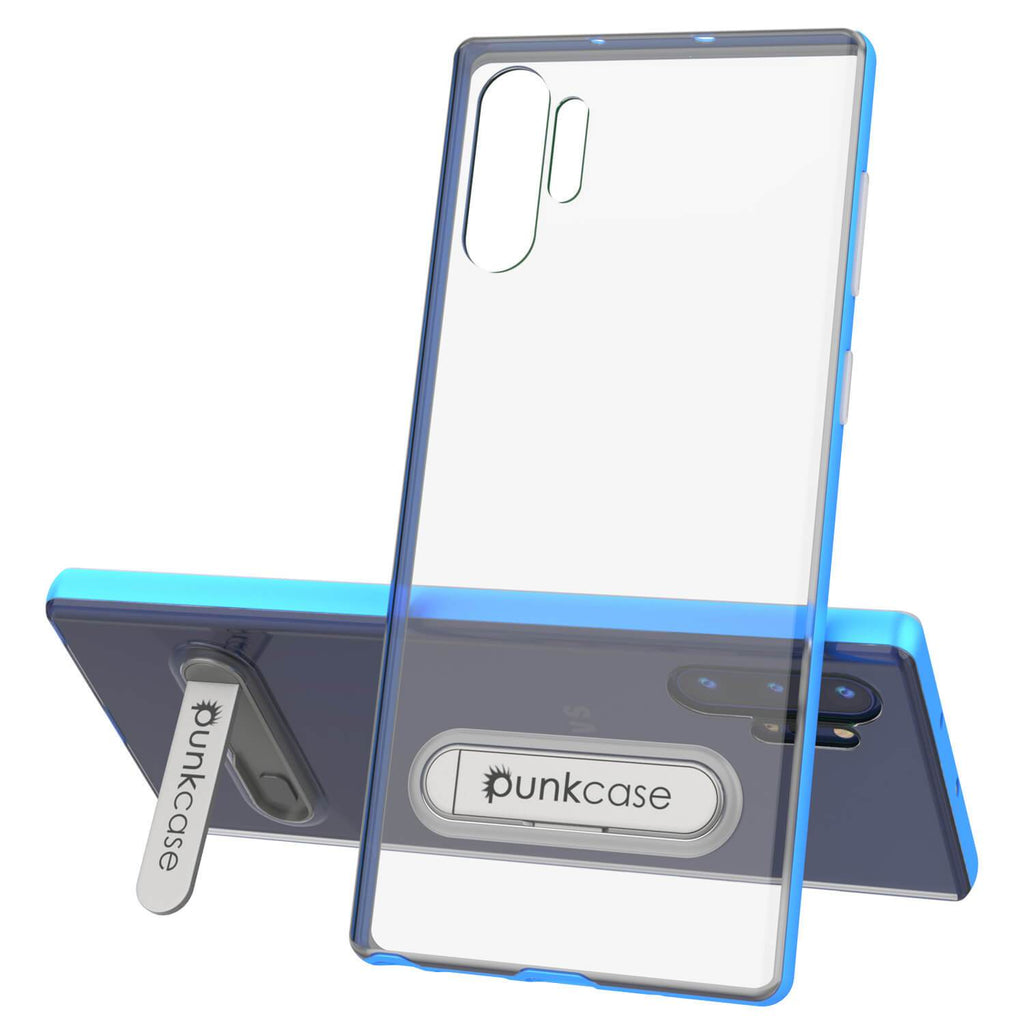 Galaxy Note 10+ Plus Lucid 3.0 PunkCase Armor Cover w/Integrated Kickstand and Screen Protector [Blue] (Color in image: Rose Gold)