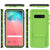 Galaxy S10+ Plus Waterproof Case, Punkcase [KickStud Series] Armor Cover [Light Green] (Color in image: Red)