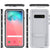 Galaxy S10+ Plus Waterproof Case, Punkcase [KickStud Series] Armor Cover [White] (Color in image: Light Green)