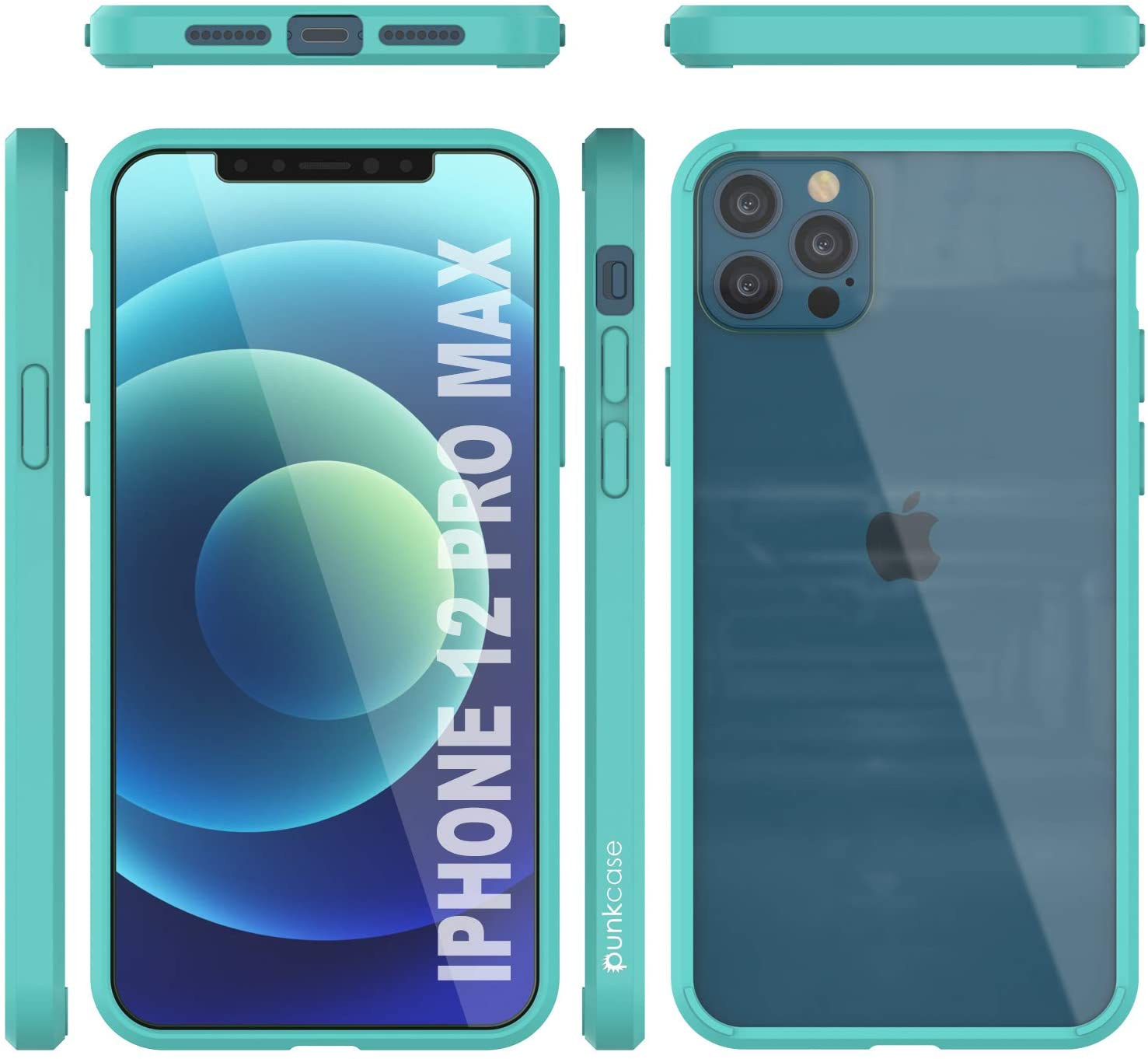iPhone 13 Pro Max Case Punkcase® LUCID 2.0 Teal Series w/ PUNK SHIELD Screen Protector | Ultra Fit